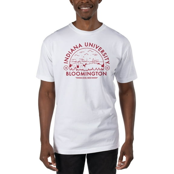 Men's Uscape Apparel White Indiana Hoosiers T-Shirt