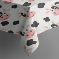 thumbnail image 3 of Beige Cow Spot Pattern Rectangle Tablecloth 60"x84",Waterproof Polyester Rectangle Table Cloth, Wipeable Spillproof Polyester Tablecloth for Dining, Camping, Indoor and Outdoor, 3 of 5
