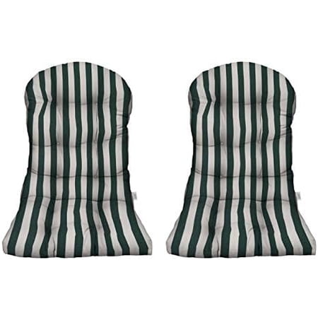 Indoor Outdoor Tufted Adirondack Chair Seat Cushion - Made From Sunbrella Fabric - Choose Color And Quantity (Mason Forest Green, 2)
