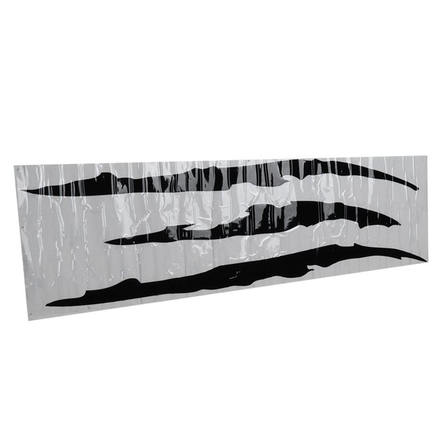 Car Scratch Decal, Car Body Sticker Waterproof 2PCS Easy Operation PVC For Decoration Black