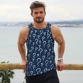 thumbnail image 6 of Lsque Question Marks Pattern Mens Tank Tops Muscle Athletic Quick Dry Sleeveless Workout Fitness T Shirts Beach Tank Top, Loose-fit Sleeveless Shirt for Men-XX-Large, 6 of 7