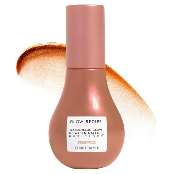 ParentHue Drops Tinted Face Serum - Bronzing Drops to Brighten & Hydrate - Skincare Makeup Primer & Liquid Highlighter to Blur Pores for a Radiant, Even Skin Tone - Sunglow (40ml)