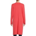 thumbnail image 4 of Time and Tru Women's Open Front Duster Cardigan, 4 of 5