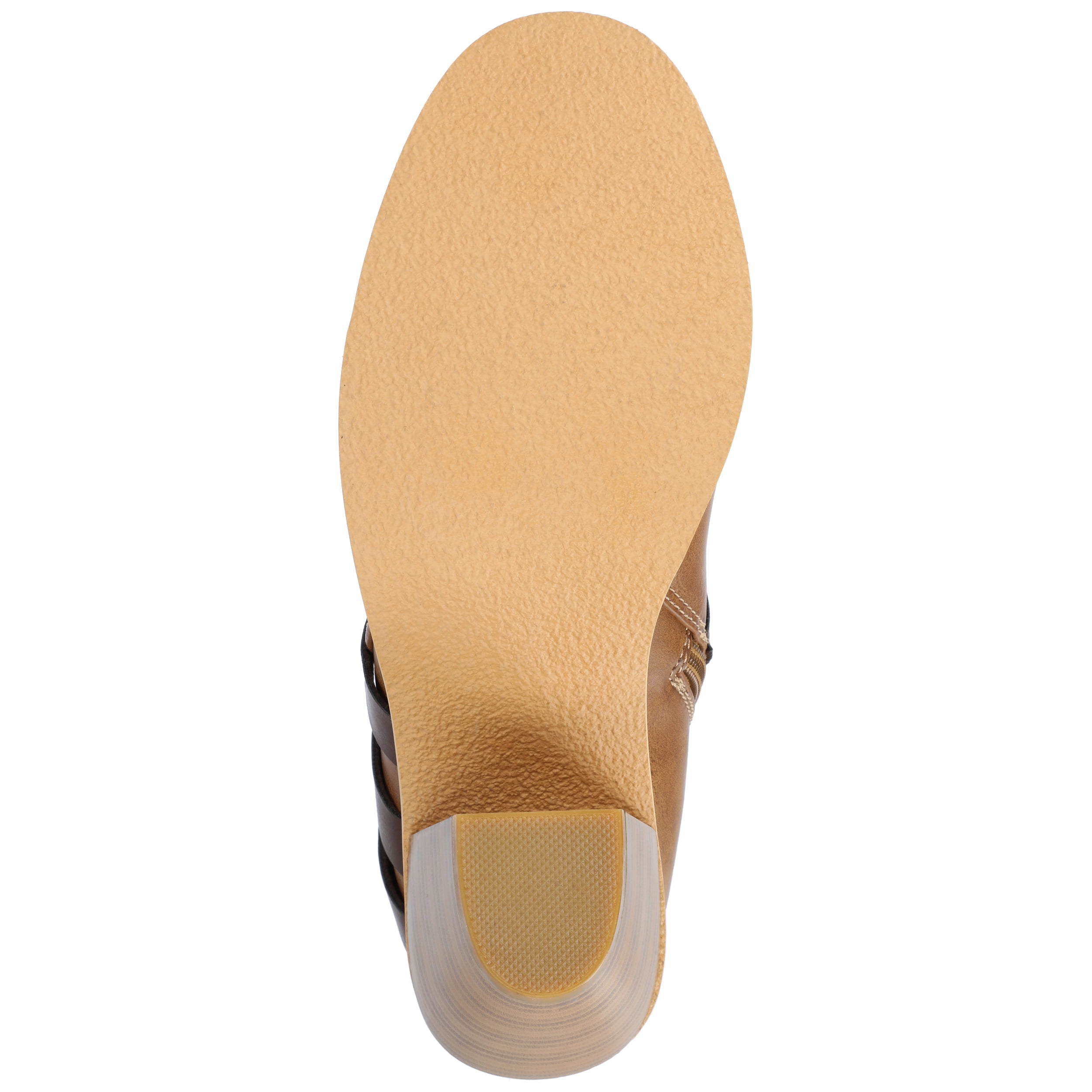 Journee Womens Strap Inside Zip Stacked Heel Booties, Widths Available