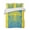Blue Yellow, variant on Quilts King Size, Orange Green Palm Tree Soft Comforter Bedding Set for Bed, Summer Beach Coastal Modern Art Lightweight Quilted Bedspread with Pillow Cover(2 Pieces) for All Season, 96x106 Inch