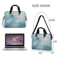 thumbnail image 3 of 16" Laptop Briefcase for Work Travel Laptop Shoulder Bag Carrying Handbag Laptop Case Watercolor Blue Butterflies, 3 of 8