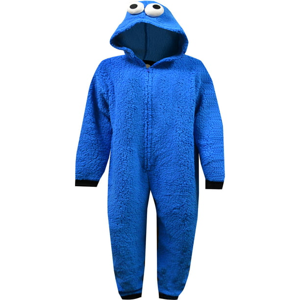 bruge Blive Gemme MJC International Men's Sesame Street Cookie Monster Hooded Union Suit Mens  Pajamas (Large/X-Large) - Walmart.com
