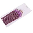 thumbnail image 3 of Pinceles profesionales de nailon con mango morado para pintar, juego de 12 piezas para acuarela y arte acrílico, punta redonda, 3 of 8