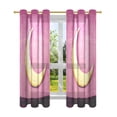 thumbnail image 2 of Pink Sky and Moon Breathable Sheer Curtains 63x42in Soft Light Filtering, UV Protection and Thermal Insulation, 2 of 7