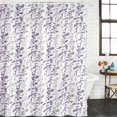 thumbnail image 4 of Small Stall Shower Curtain 48x72 Inch Narrow Half Size Purple Grey Botanical Bath Curtains Bathroom Decor, Spring Floral Summer Farmhouse Waterproof Fabric Shower Curtain Set with Hooks 48 Inch, 4 of 7