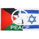 thumbnail image 1 of Bandera de la Paz de Israel - 90 x 150 cm - Estandarte de poliéster con dos ojales metálicos - Colores vivos - 90 x 150 cm, 1 of 1