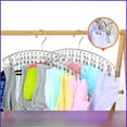 thumbnail image 1 of Tendedero curvo de acero inoxidable para ropa, tendedero para ropa de uso doméstico, percha para ropa, pinza para ropa, calcetines para secar ropa interior y calcetines, 1 of 5