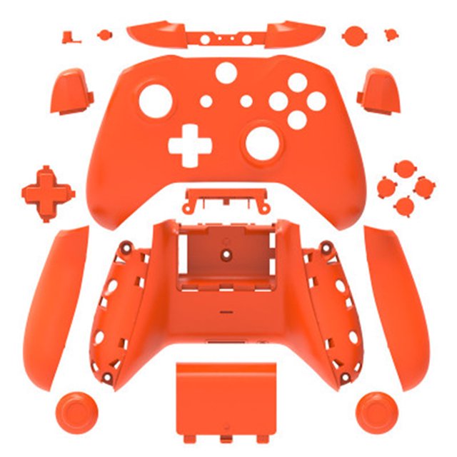 Coque de Protection Complète Boîtier Pièces de Rechange pour Manette Sans Fil Xbox One Poignée surface en Chanvre Coque de Protection