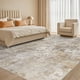 thumbnail image 2 of Alfombra Area Tortania, lavable, moderna, abstracta, 200 x 250 cm, marrón y gris, 2 of 9