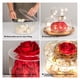 thumbnail image 2 of Soporte de exhibición de acrílico redondo transparente para tartas con tapa, nivel flotante de cilindro, bandeja decorativa para cupcakes para bodas, fiestas de cumpleaños, 10 pulgadas de, 2 of 7
