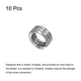 thumbnail image 3 of Uxcell 6-32 UNC 1.0D 304 Stainless Steel Wire Thread Inserts Screw Repair Sleeve 10 Pack, 3 of 5