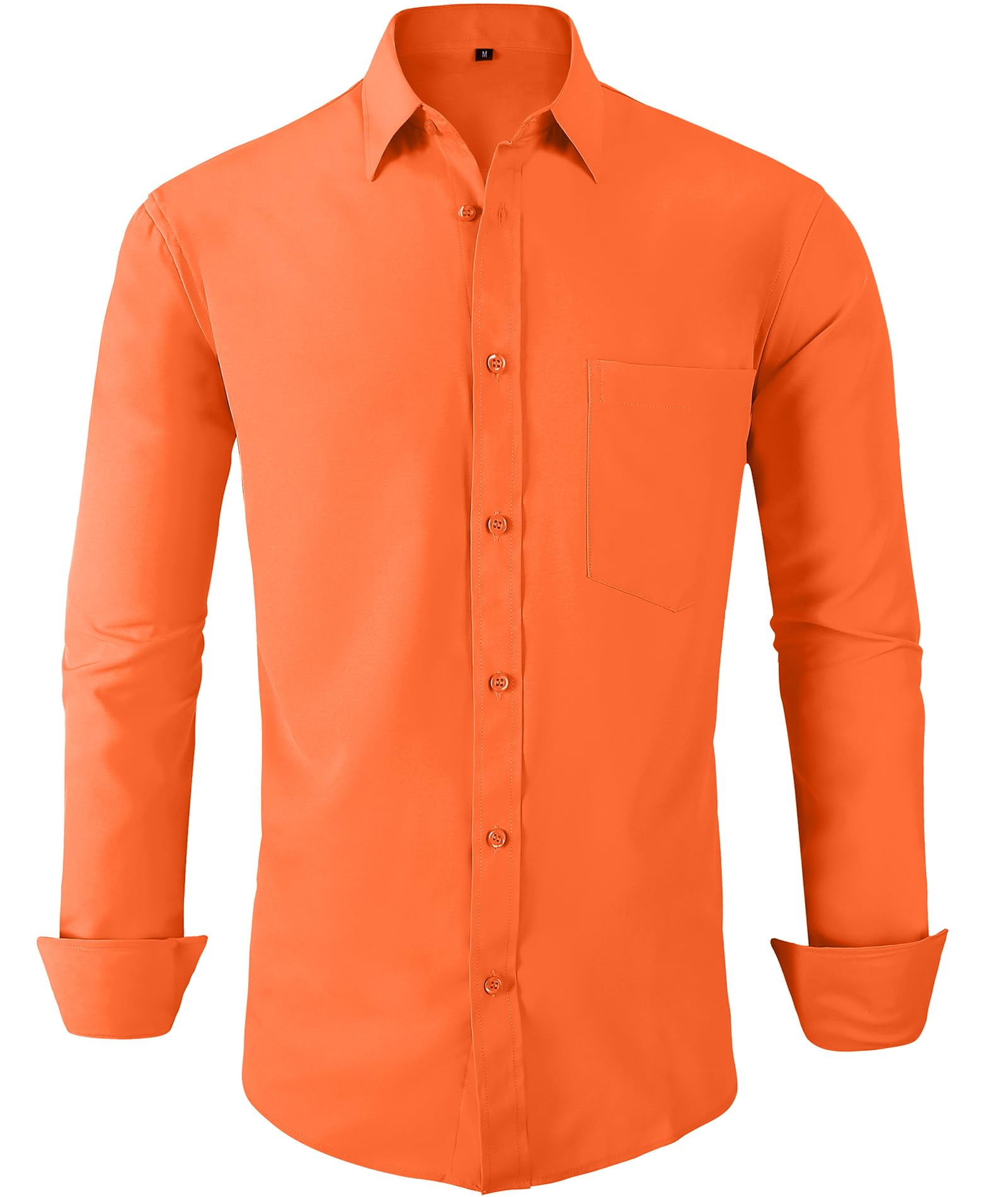 Bitcoin 'B': Men's Orange Dress Shirt
