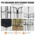 thumbnail image 2 of VEVOR Dog Playpen, 8 Pcs 30"H x 24"W Panels Foldable Metal Pet Exercise Pen, Dog Fence Indoor and Outdoor Pen with Door, Bottom Pad and Top Cover, Pet Playpen for Dogs, Cats, Other Small Animals, 2 of 9