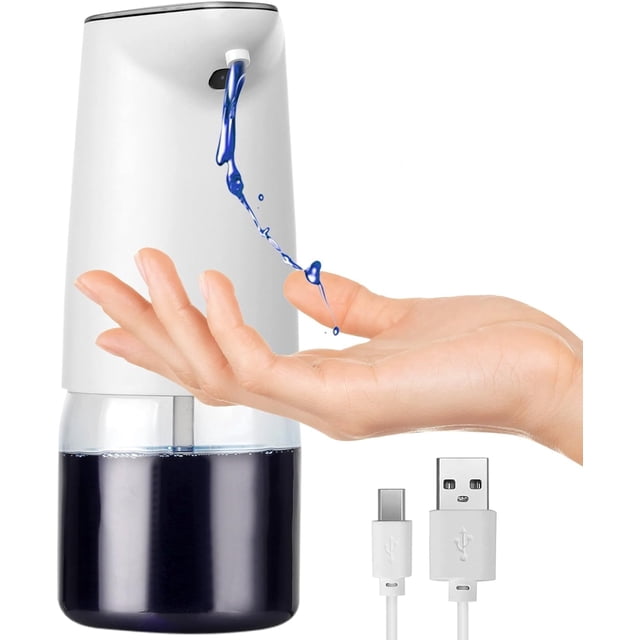 Amazing Beautifully Automatic Soap Dispenser 500 ml Electric Disinfectant Dispenser Non-Contact with Infrared Motion Sensor USB Rechargeable for Kitchen and Bathroom to Create a Welcoming Atmosphere