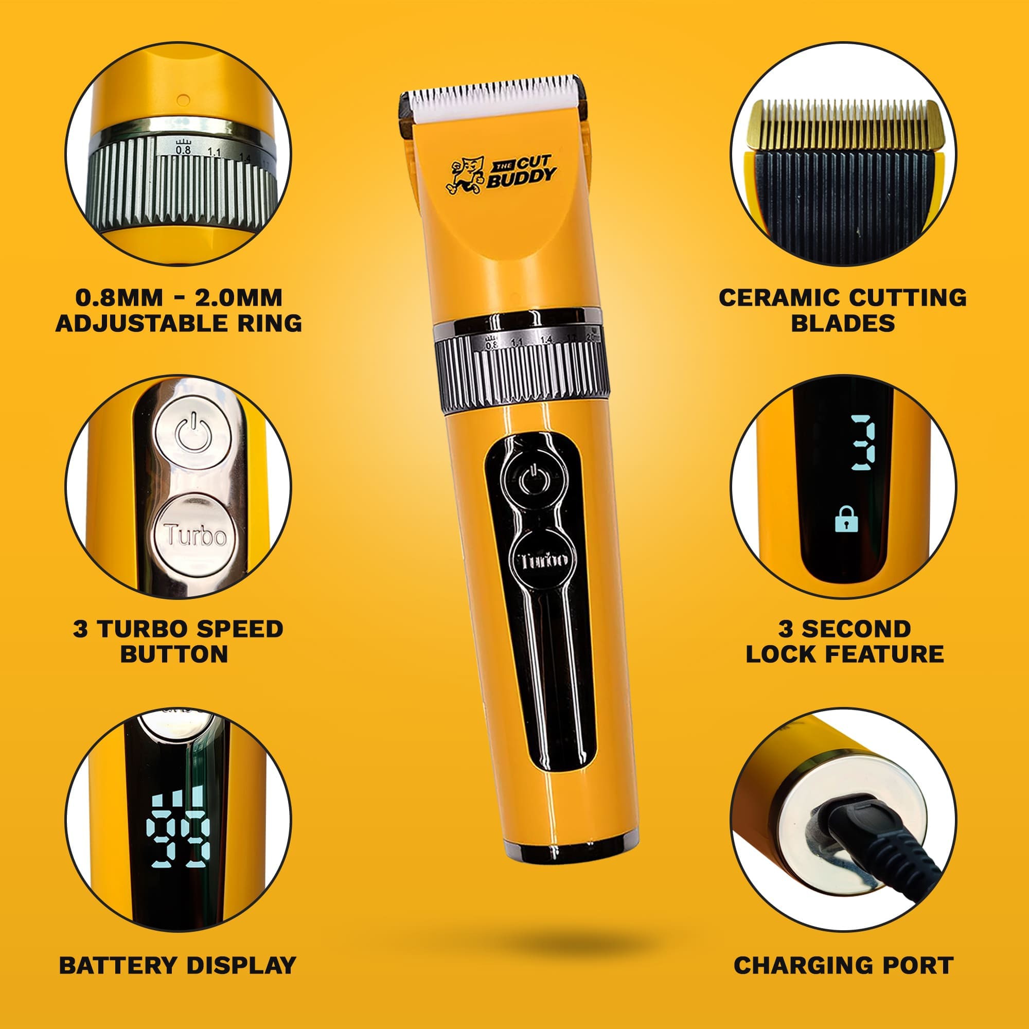 The Cut Buddy Cordless Hair and Beard Clipper with Scissors photo 2