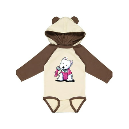 

Inktastic Material Girl Westie Dog Gift Baby Girl Long Sleeve Bodysuit