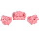 thumbnail image 1 of Muebles de sala de estar para casa de muñecas, juego de sofás para casa de muñecas de 3 piezas, sofá a rayas para casa de muñecas, juego de sofá para casa de muñecas, eficiencia maximizada, 1 of 5