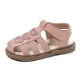 thumbnail image 5 of Kids Sandals Closed Toe Party Dress Flats Sandals Kids Beach Sandals Size 1-7 Years, 5 of 7