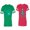 Men Green / Women Red, variant on Captain First Mate Matching Couple Cotton Jerseys (Men Green / Women Black) (Men S / Women S)