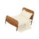 thumbnail image 4 of Muebles de casa de muñecas a escala 1/12, cama, muebles en miniatura, juguete de simulación para decorar. Encaje blanco crema, 4 of 9