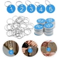 thumbnail image 4 of 30pcs Numbered Plastic ID Tags Convenient Number Tag Round Number Labels Round Numbered Labels Circular Numbered Key Tags For Organizing, 4 of 8