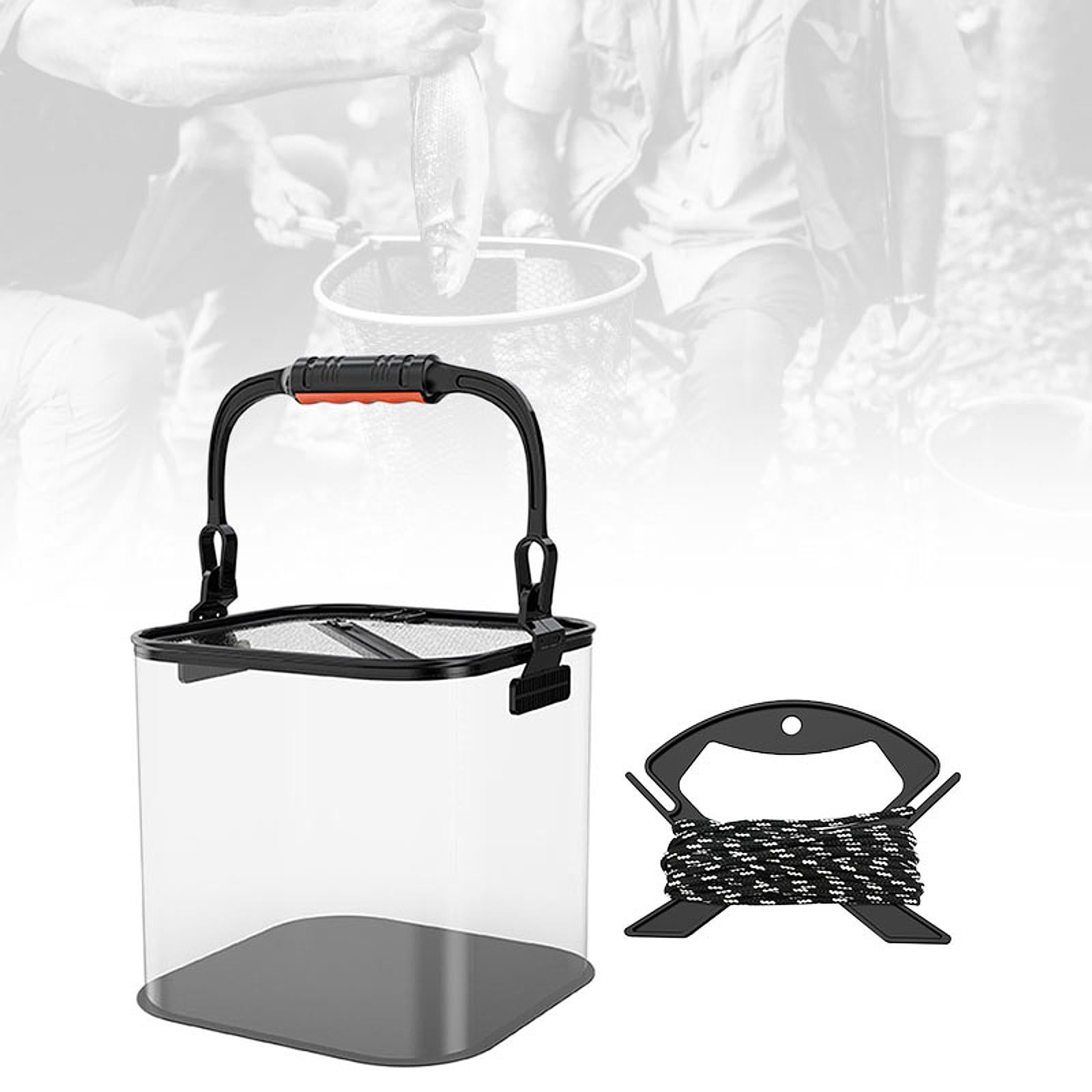 colaxi Folding ing Bucket Bucket Ergonomic Gear Lightweight with Camping Storage Container for Outdoor Gardening Black 20cm
