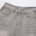 thumbnail image 5 of DPTALR Men's Classic Fashion Loose Casual Denim Shorts with Pockets,Gray,Big and Tall Men M, 5 of 8