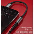 thumbnail image 4 of Adaptador Usb 3.1 Tipo-c A Auxiliar 3.5 Audifono Micrófono, 4 of 5