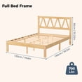 thumbnail image 7 of Full Size Bed Frame, Solid Rubberwood Bed with 700lbs Weight Capacity for Home Bedroom Easy Assembly, 7 of 7
