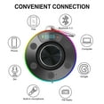 thumbnail image 1 of Herramientas y mejoras para el hogar Altavoz Bluetooth para baño, resistente al agua y al polvo, minialtavoz inalámbrico con radio y reloj, 7 niveles, 1 of 2