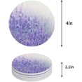 thumbnail image 1 of FMSHPON Lavender Set of 8 Round Coaster for Drinks, Absorbent Ceramic Stone Coasters Cup Mat with Cork Base for Home Kitchen Room Coffee Table Bar Decor, 1 of 6
