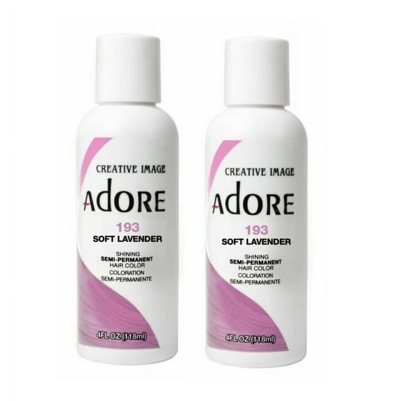 [2 PACK] Creative Images Systems Adore Semi-Permanent Hair Color [#193 SOFT LAVENDER] * BEAUTY TALK LA *