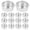 Silver, variant on Fovewise 20pcs Aluminum Tealight Candle Holders Empty Candle Jars For Crafts Diy Christmas Wreaths Weddings Birthdays Anniversaries Home Decor