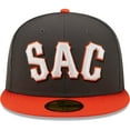 thumbnail image 2 of Men's New Era Charcoal Sacramento River Cats Authentic Collection 59FIFTY Fitted Hat, 2 of 6