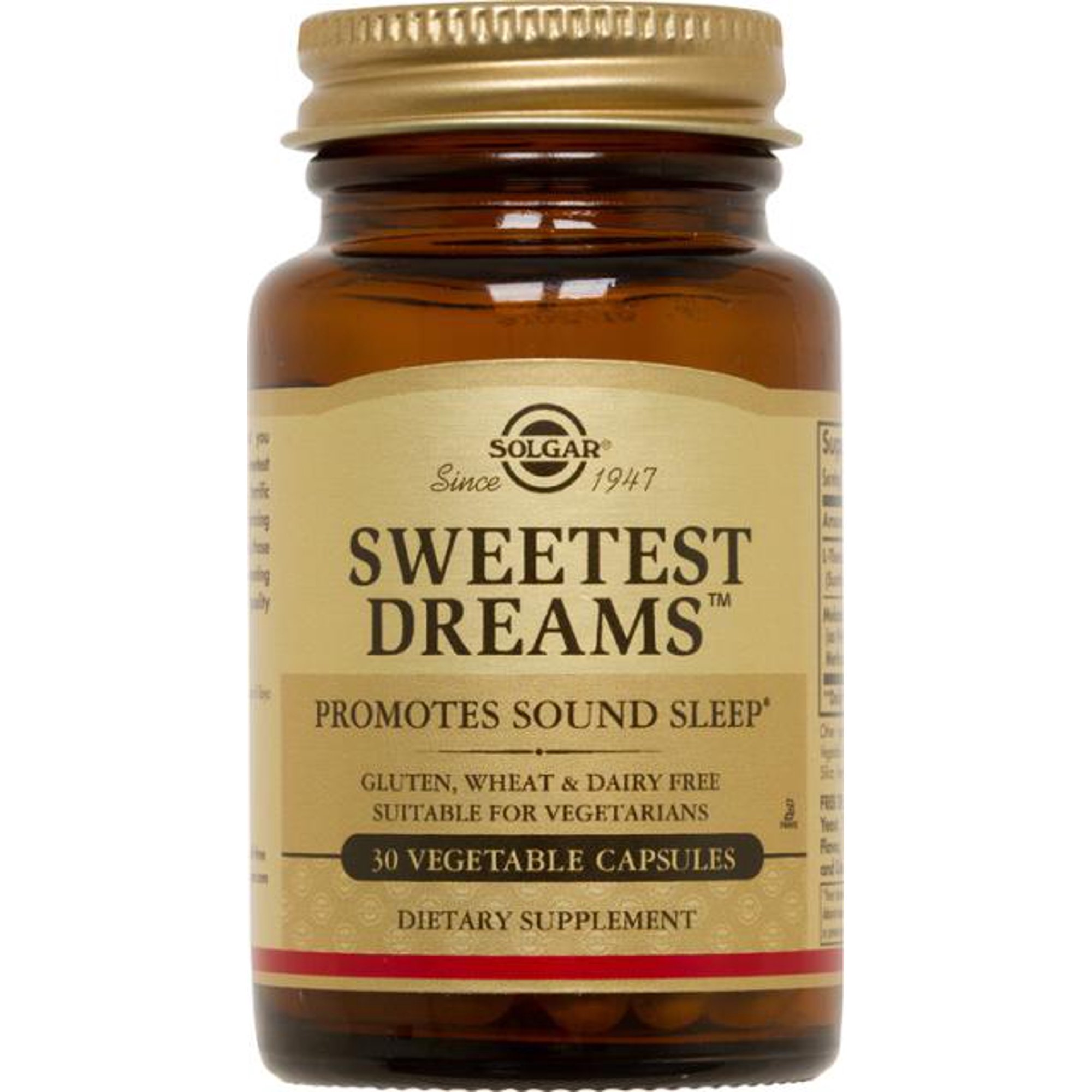 Solgar Sweetest Dreams Vegetable Capsules Supplying L