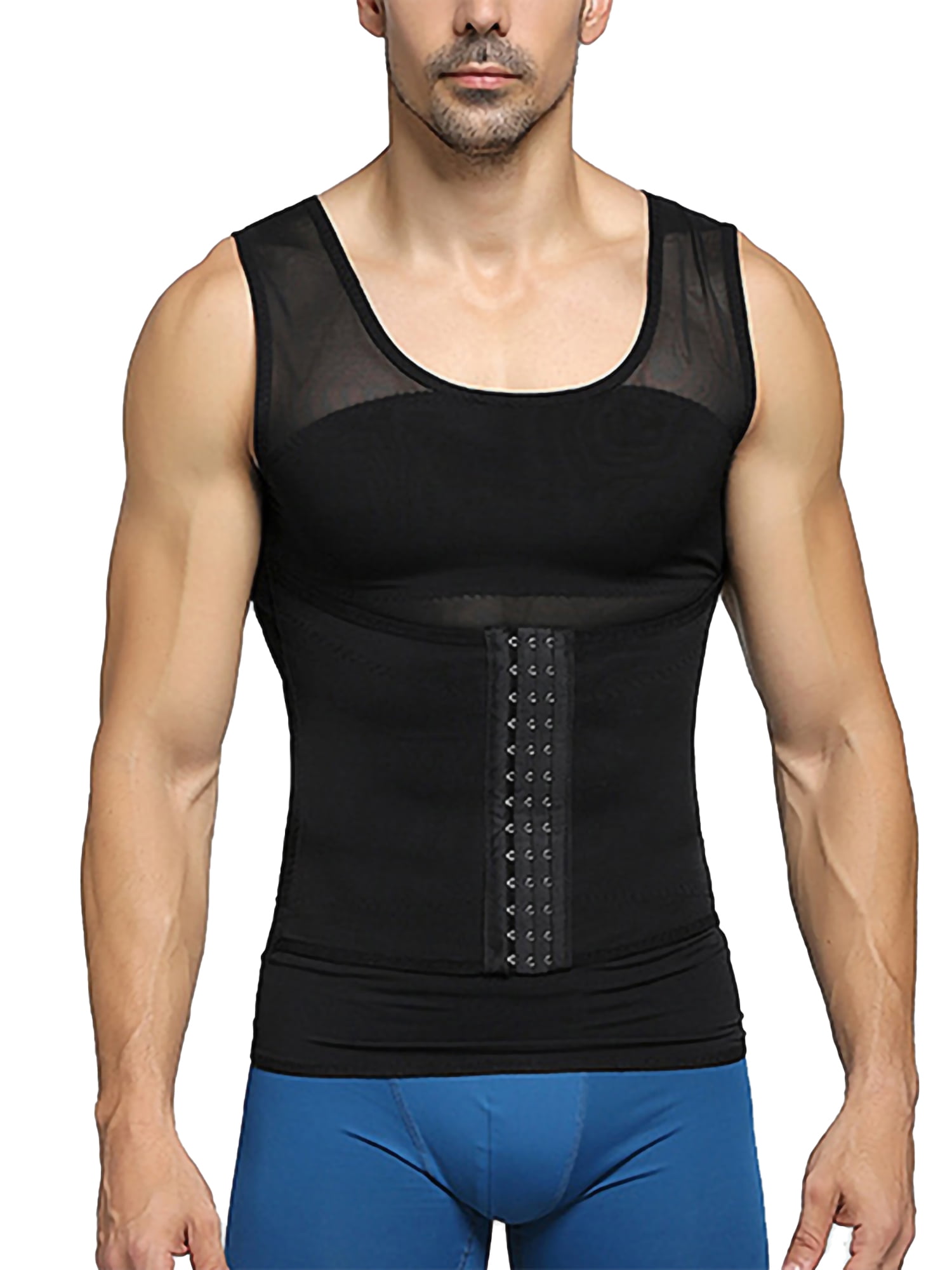 Slimming Underwear Compression Spandex Vest Belly Buster Girdle Corset for Men 