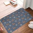 thumbnail image 4 of Pofeuu Squirrel And Snowflakes Print Flannel Doormats Rug16"x24"Rug Washable Doormats Indoor Outdoor Rugs for Layered Front Door Mats, Porch, Kitchen, Entryway, 4 of 7