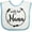 White and Blue, variant on Inktastic World's Best Nana Girls Baby Bib