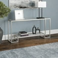 thumbnail image 4 of Evelyn&Zoe Athena 64" Wide Rectangular Console Table, Satin Nickel, 4 of 7