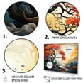thumbnail image 3 of Designart "Fauvist Oak Revival" Tree Oak Floater Framed Wall Art Living Room, 3 of 5