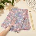 thumbnail image 2 of 2 Yards×63 Inch Colorful Flower Embroidered Lace Fabric Floral Embroidery Mesh Fabric French Sewing Lace Trim Fabrics for DIY Wedding Party Dresses Curtains Home Decoration, 2 of 4
