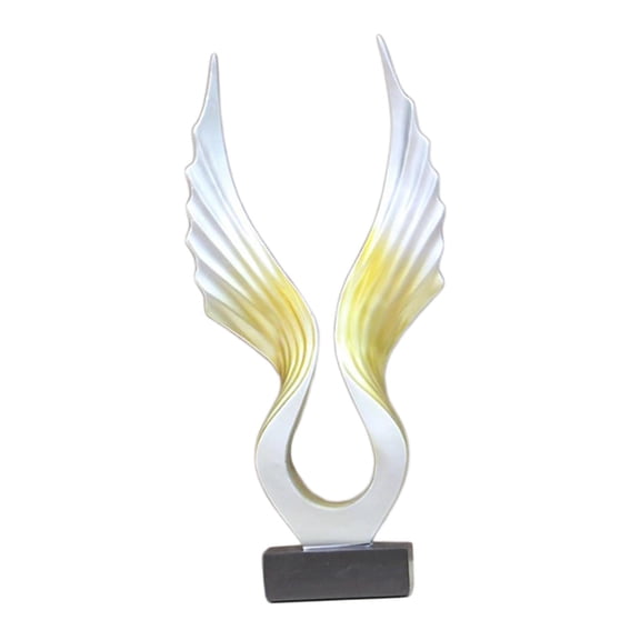 Abstract Eagle Wing Statue Artwork Resin Sculpture Figurine Indoor Craft Collectible Ornament For Tabletop Home Desktop TV Cabinet Bedroom
