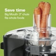 thumbnail image 4 of Hamilton Beach 2-in1 Blender & Juicer Machine for Fruits and Vegetables, with Extra Large Chute, Extractor de Jugos, Black, 4 of 8