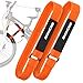 thumbnail image 3 of Boncas Adjustable Bike Rack Strap 24"" Bicycle Wheel Stabilizer Straps with Innovative Gel Grip Keep The Bicycle Wheel from Spinning - Orange 2 Pack, 3 of 4
