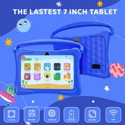 Kids Tablet, 7 inch Android 15 Tablet for Kids, 8GB+32GB 1TB Expand, Quad-Core Toddler Tablets with Shockproof Case, BT5.0, WiFi 5, Parental Control, Games, Dual Camera